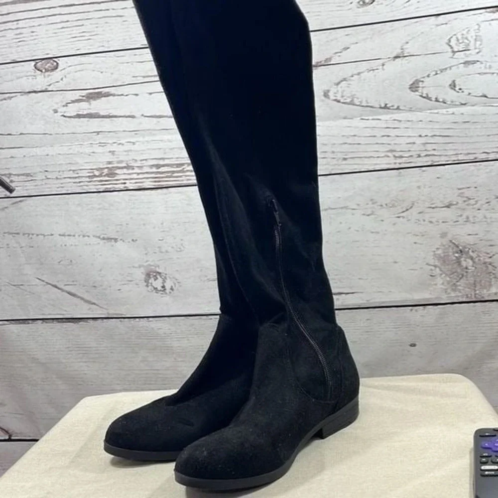 LL‎ Rocket size  7.5 over the knee black 1 inch heel boot New without tag